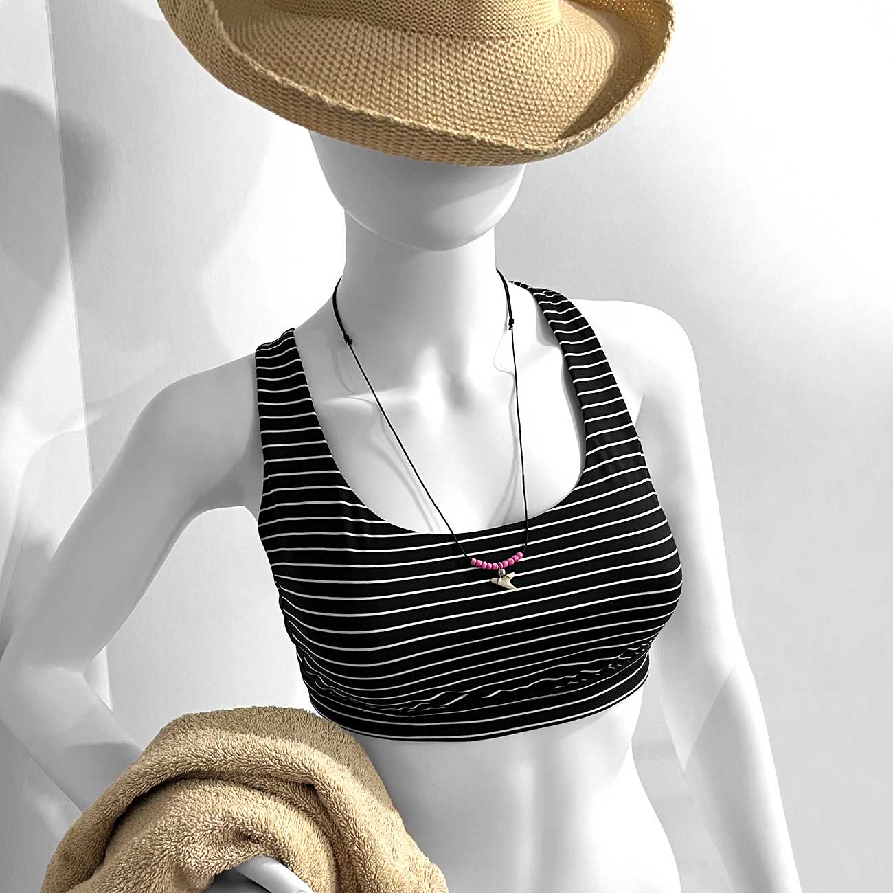 Pink Shark Tooth Necklace for Ocean Vibes and Summer Style