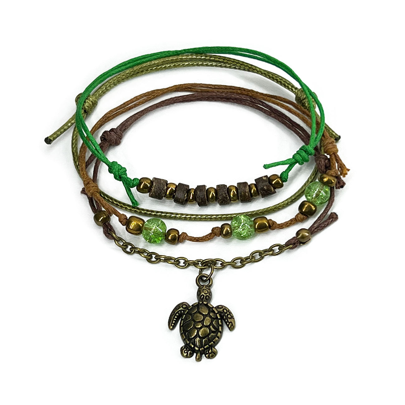 Unveil Ocean Charm with a Green Sea Turtle Bracelet!