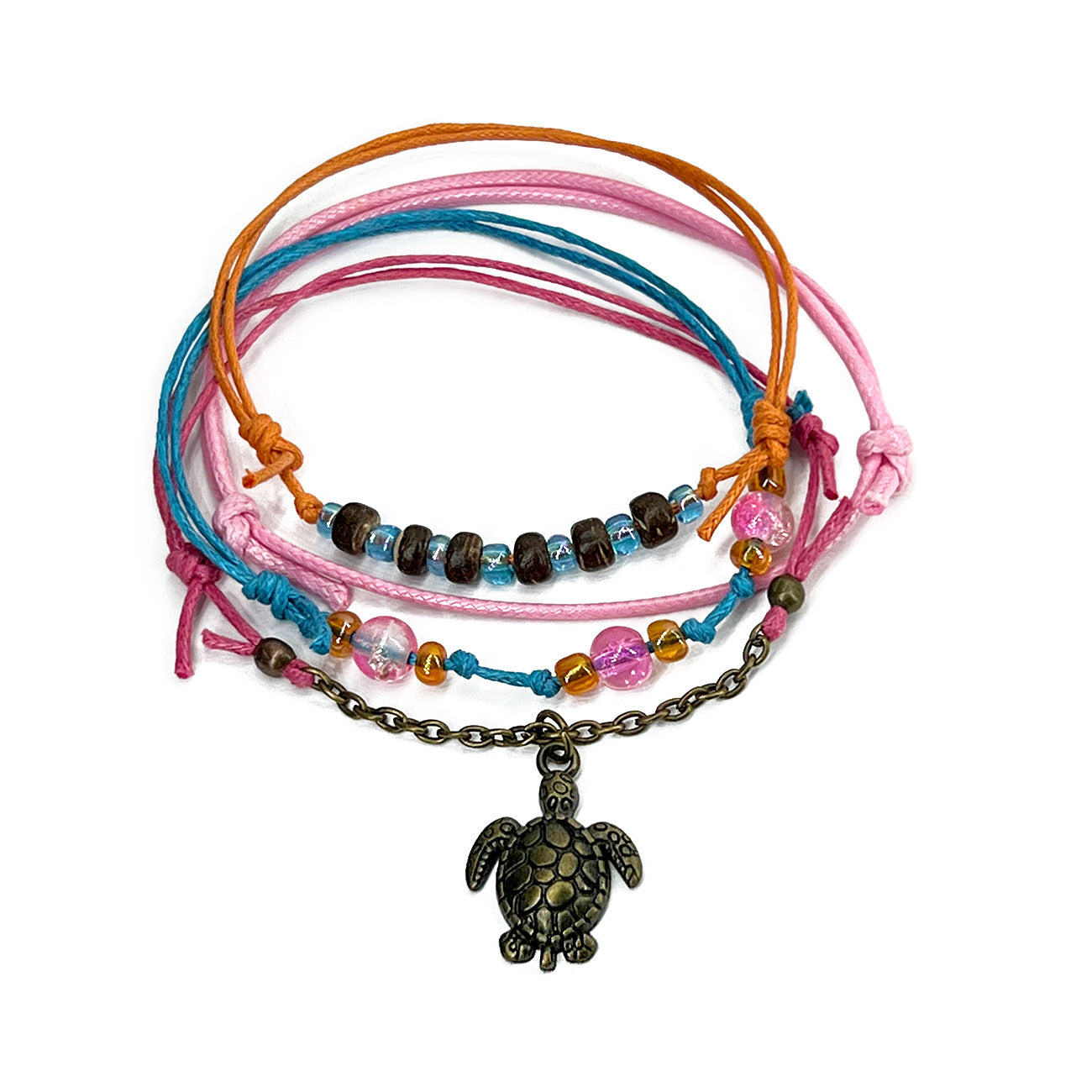 Unleash Coastal Charm with a Pink Sea Turtle Bracelet!