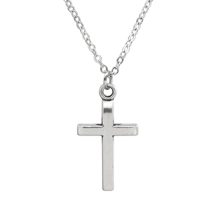 Graceful cross necklace keeps faith close and chic