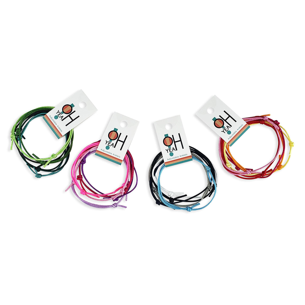 Where can I buy stackable string anklets in tropical colors?