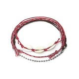 Pink Cowrie Shell Anklet Pack