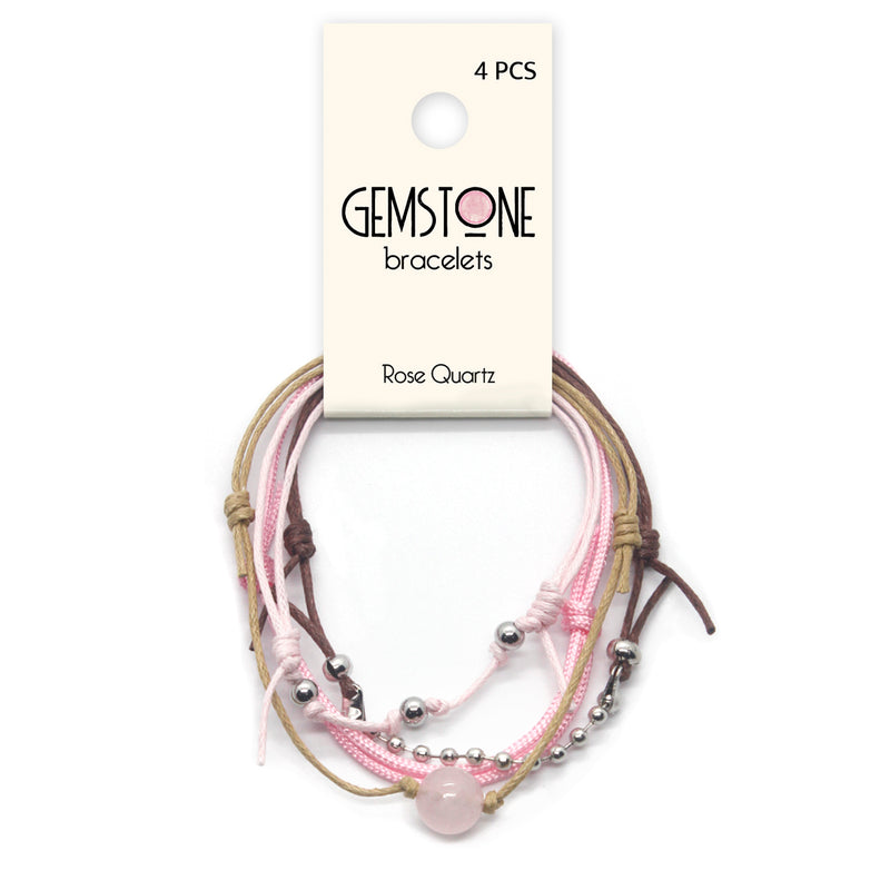 Rose Quartz Gemstone Bracelets | O Yeah Gifts!