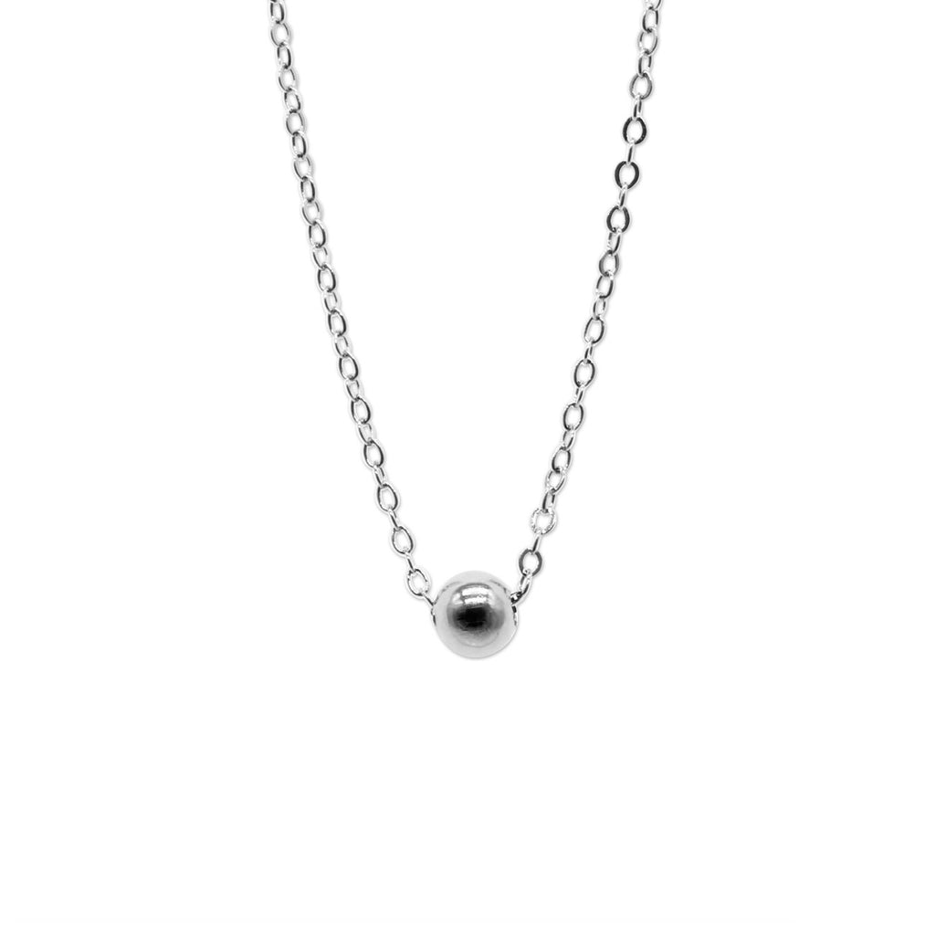 Silver Bead Necklace | O Yeah Gifts!