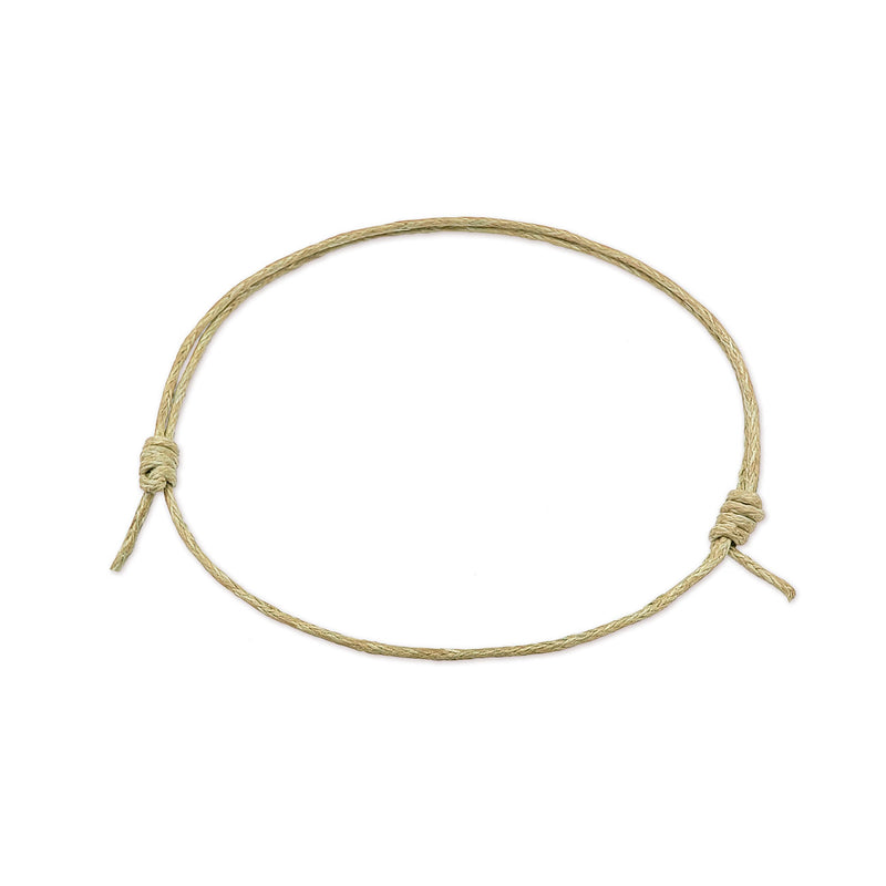 Beige String Anklet – adjustable boho beach jewelry anklets for summer vibes and festivals