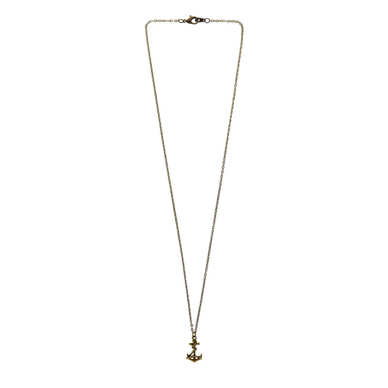 Bronze Anchor Necklace – nautical charm for layering and beach jewelry