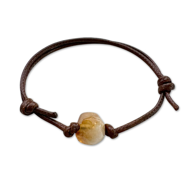 Citrine stone bracelet with bright yellow beads – brings positivity and happiness.