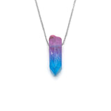 Blue Purple Crystal Necklace