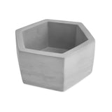 Hexagon Cement Candle Holder - Gray