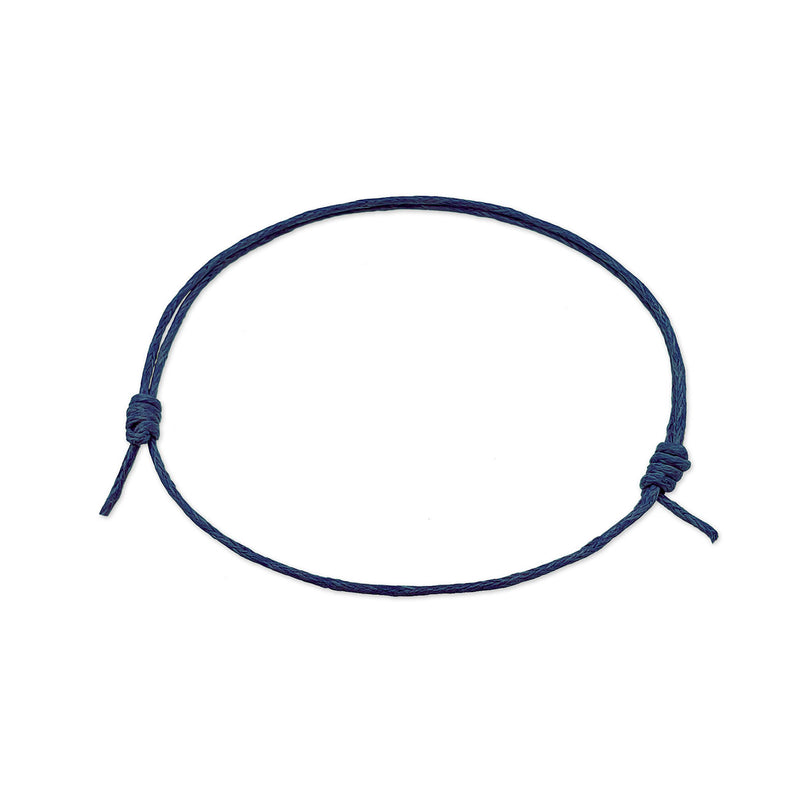 Navy Blue String Anklet – adjustable boho beach jewelry anklets for summer vibes and festivals