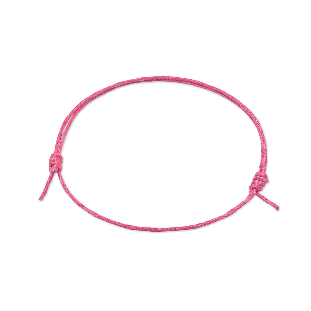 Pink String Anklet – adjustable boho beach jewelry anklets for summer vibes and festivals