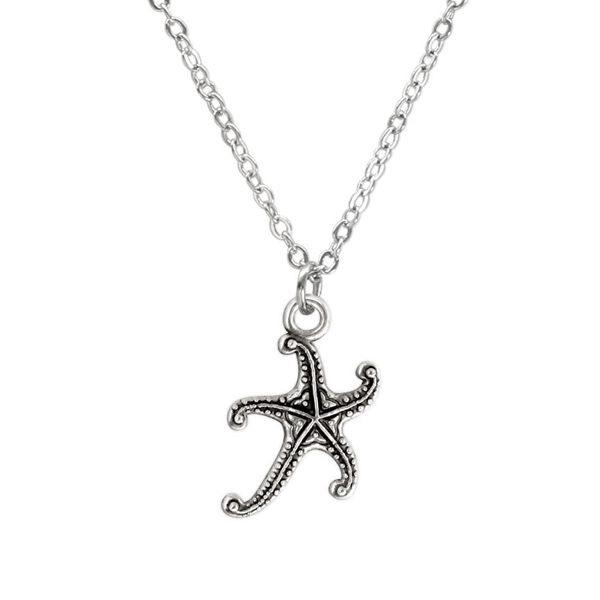 Silver Starfish Necklace – ocean-inspired jewelry for beach lovers and summer outfits | O Yeah Gifts!
