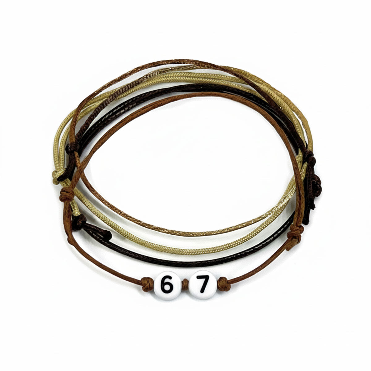 Brown 67 bracelet gift with easy fit