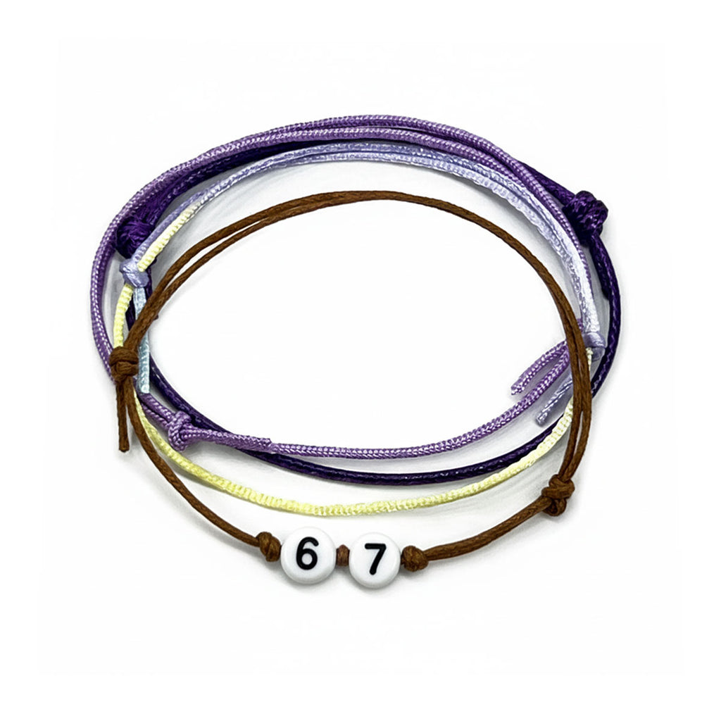 Playful 6 7 Accessory bracelet stack bold purple
