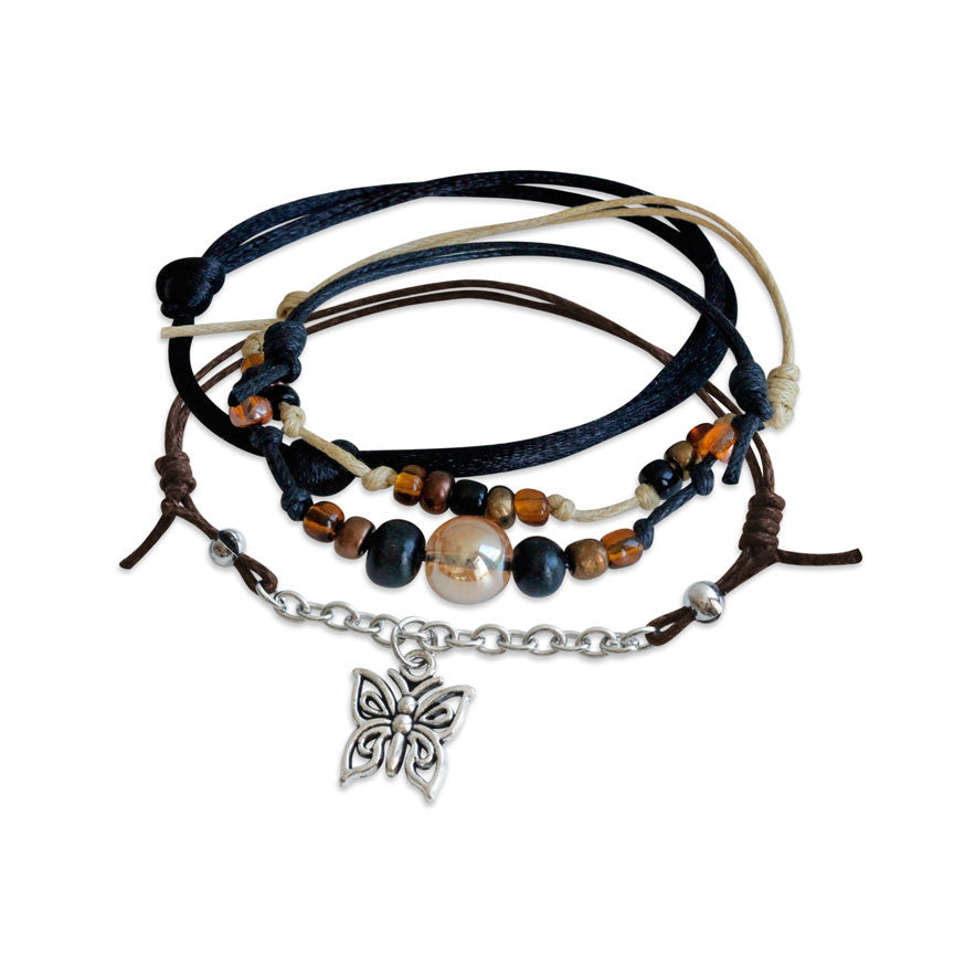 Create your monarch butterfly beach bracelet stack.
