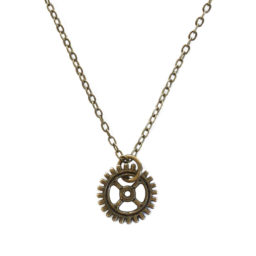 Easy steampunk style starts with gear necklace