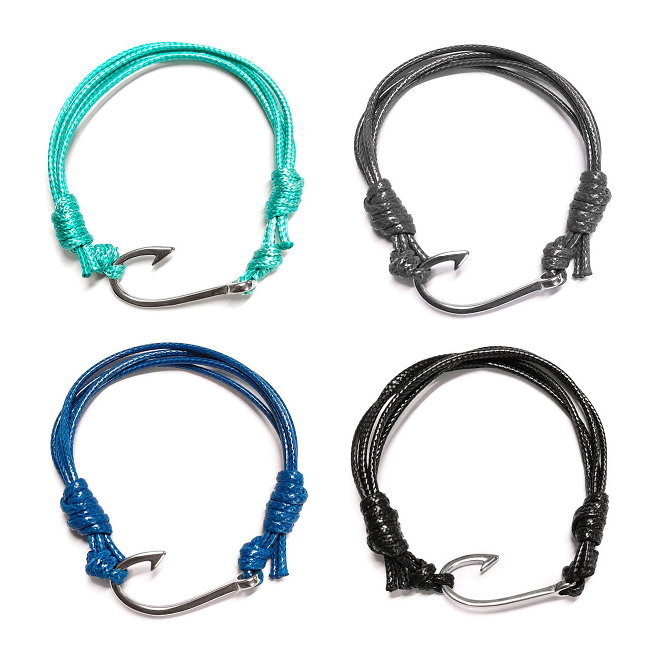 Bold steel hook bracelet mens gifts day night