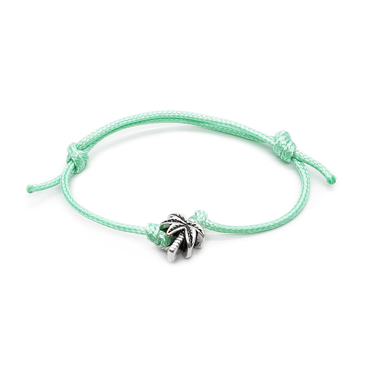 Palm Tree charm bracelet for women, easy stacking