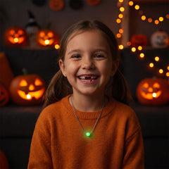 Glow In The Dark Bead Necklace — detail