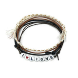 I Heart Lions Letter Bead Bracelet Pack