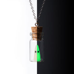 Glow in the Dark Ghost Bottle Necklace — hero-2