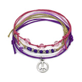 Peace Bracelet - Pink, Purple