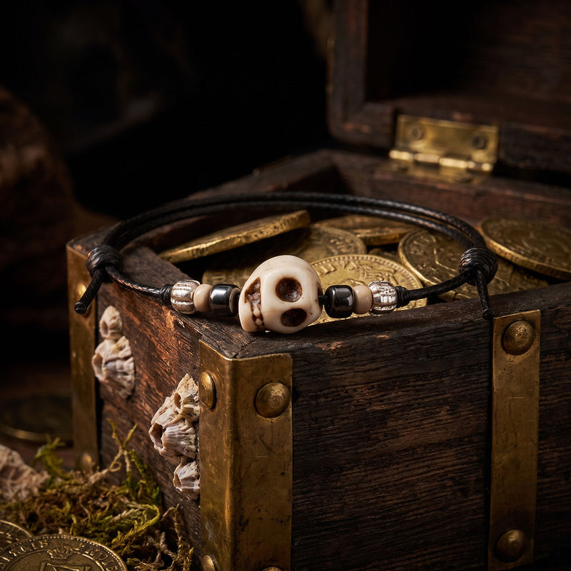Skull Bracelet • Pirate — styled product photo