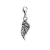 Angel wing clip charm with lobster clasp for bracelets, necklaces, zipper pulls and bags from O Yeah Gifts!
