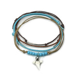 Blue Shark Tooth Bracelet Pack