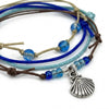 Seashell Bracelet Style Pack, close-up detail of the charm and materials