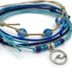 Wave Bracelet Style Pack, close-up detail of the charm and materials