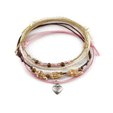Heart Shell Charm Bracelet Pack