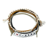 I Heart Tigers Letter Bead Bracelet Pack