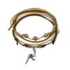Kangaroo Bracelet Style Pack with silver kangaroo charm beaded bracelets and waterproof wildlife cords