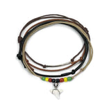 Rasta Shark Tooth Bracelet Pack