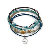 Wave Shell Charm Bracelet Pack