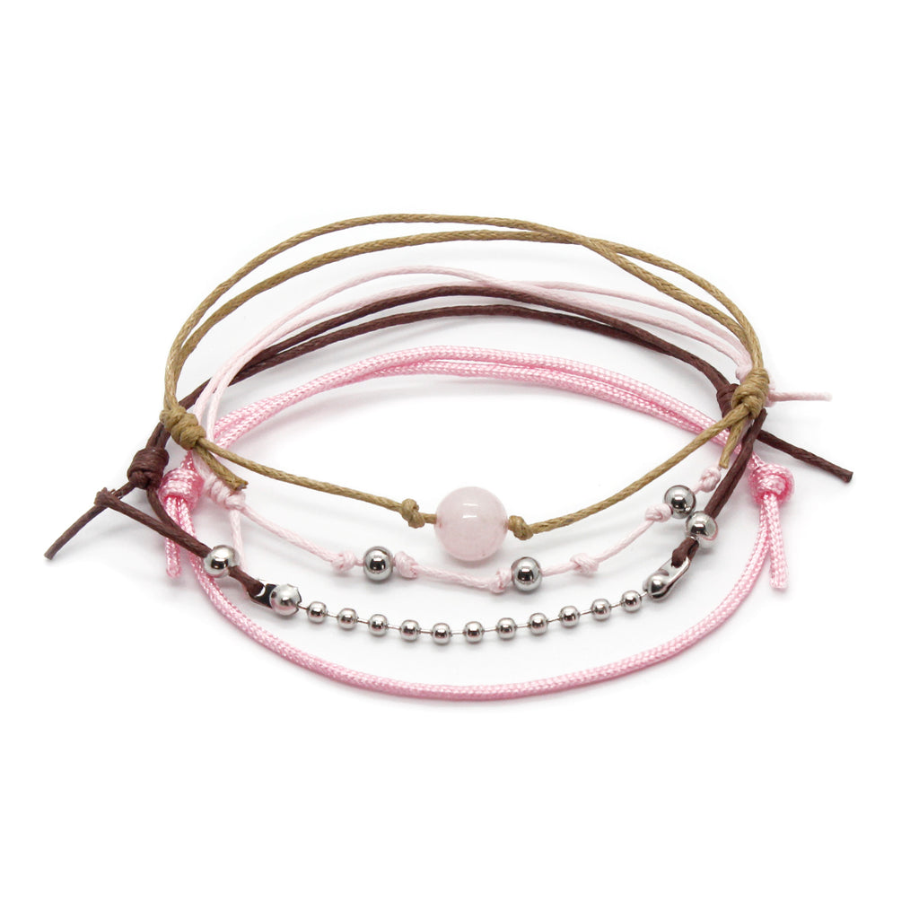 Rose Quartz Gemstone Bracelets | O Yeah Gifts!