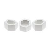 Hexagon Candle Holders - 3 Piece Set