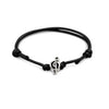 O Yeah Gifts Black Music Charm Bracelet – Adjustable black cord bracelet with a musical note charm, perfect for adding a touch of melody and edgy style to your outfit.