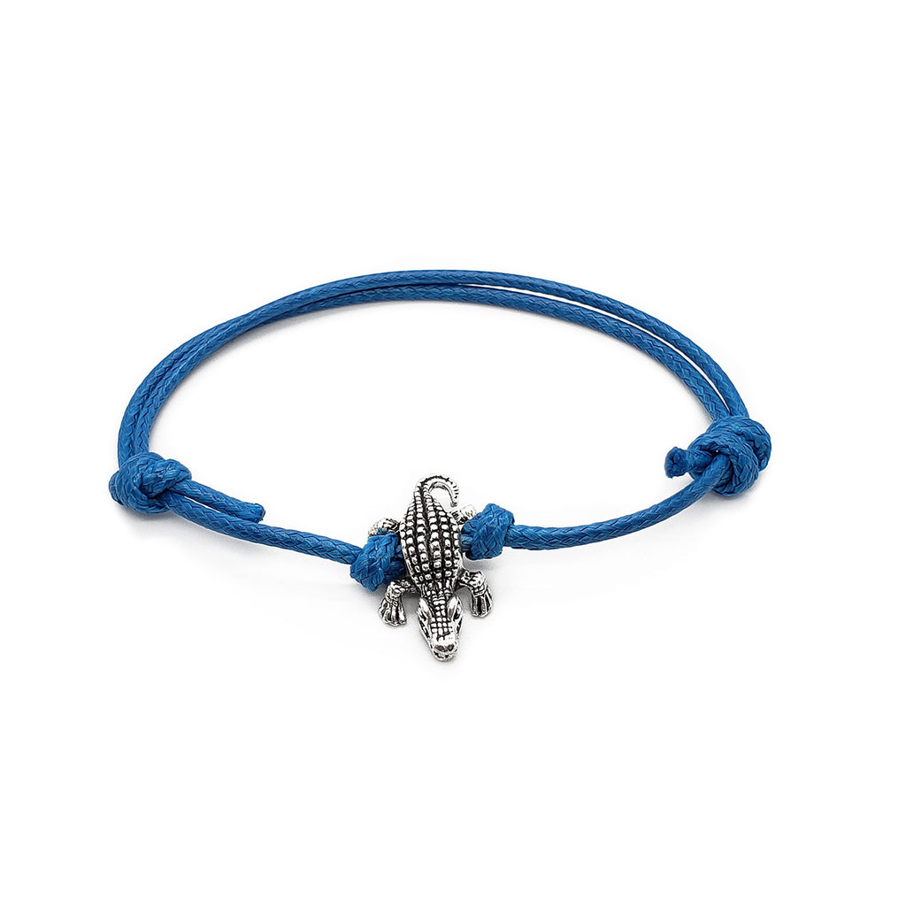 O Yeah Gifts Gator Alligator Charm Bracelet – Adjustable cord bracelet featuring a fierce gator charm, perfect for adding a bold, wildlife-inspired touch to your style.
