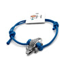 O Yeah Gifts Gator Alligator Charm Bracelet – Blue cord bracelet featuring a fierce gator charm, perfect for adding a touch of bold, wildlife-inspired style to any outfit.