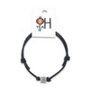 O Yeah Gifts Om Charm Bracelet – Adjustable cord bracelet with a silver Om charm, perfect for adding a touch of spiritual style and Zen vibes to any look.