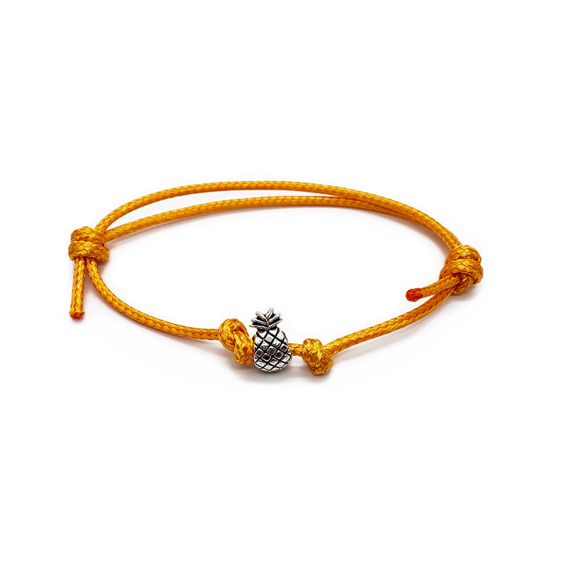 O Yeah Gifts Pineapple Charm Bracelet – Tropical bracelet with a playful pineapple charm and colorful cord, perfect for adding fruity fun and island vibes.