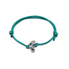 O Yeah Gifts Seahorse Bracelet – Turquoise blue cord bracelet with a silver seahorse charm, perfect for adding a touch of ocean-inspired style and coastal vibes.