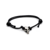 O Yeah Gifts Skull Charm Bracelet – Adjustable cord bracelet with a silver skull charm, perfect for adding an edgy and bold style to any look.
