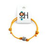 O Yeah Gifts Sun Charm Bracelet – Yellow cord bracelet with a sun charm, perfect for adding a touch of sunny beach style to your everyday look.
