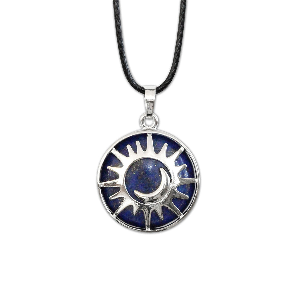 Sun & Moon Gemstone Necklace - Lazuli | O Yeah Gifts!