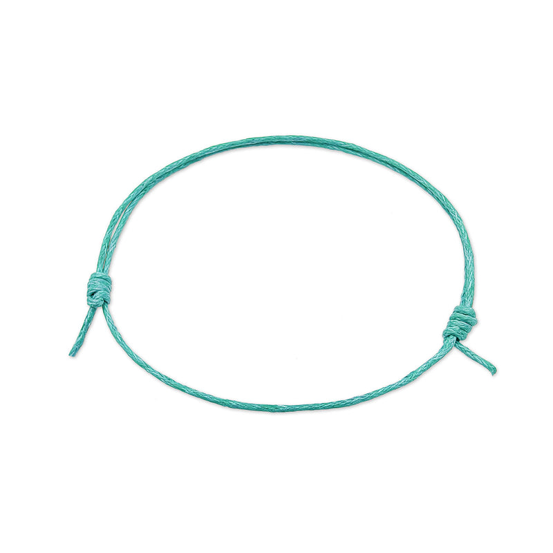 Turquoise String Bracelet – adjustable, boho beach jewelry for summer and festivals