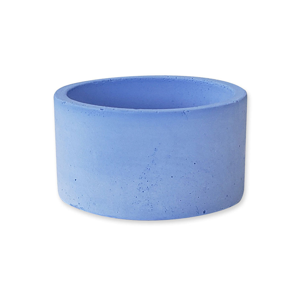 LIMITED EDITION 3" Short Round Stone Planter - Vibrant Blue - O Yeah Gifts!