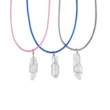 Choose Your Favorite Necklace Color! Wire Wrap Crystal Necklace, Color Cords
